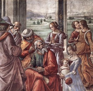 Zacharias Writes Down the Name of his Son (detail)