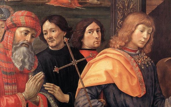 Adoration of the Magi (detail 2) 1488