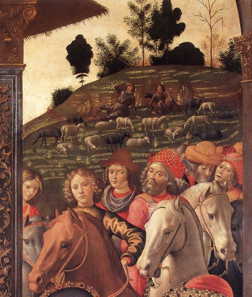 Adoration of the Magi (detail 5) 1488