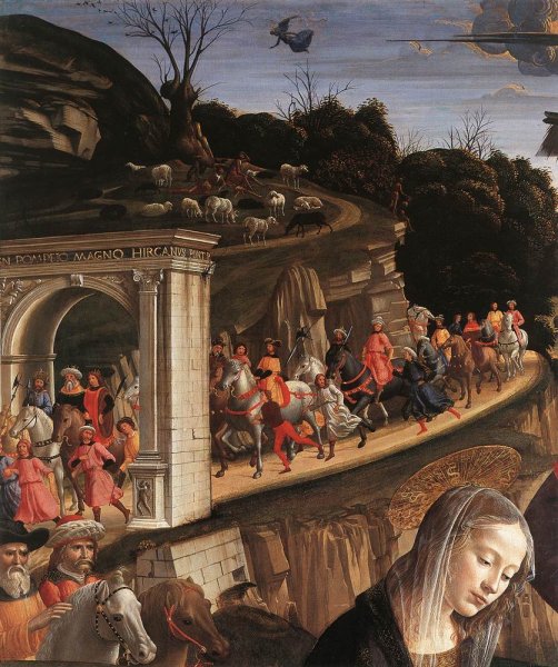 Adoration of the Shepherds (detail 3) 1482-85