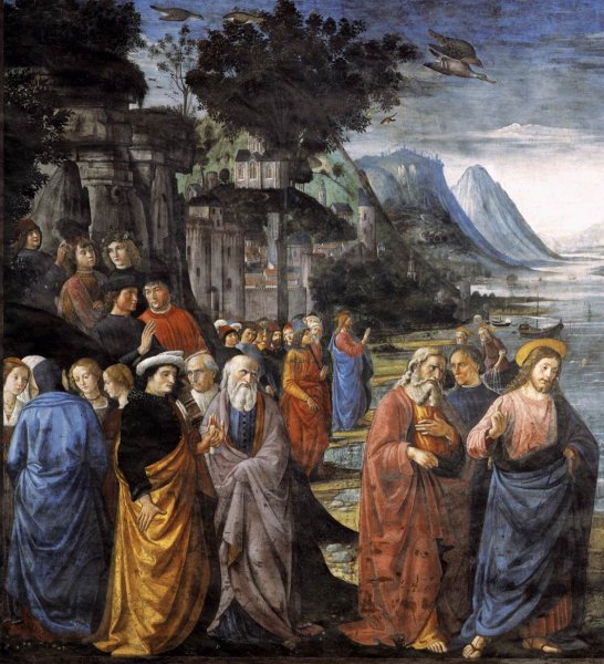 Calling of the Apostles (detail 1) 1481